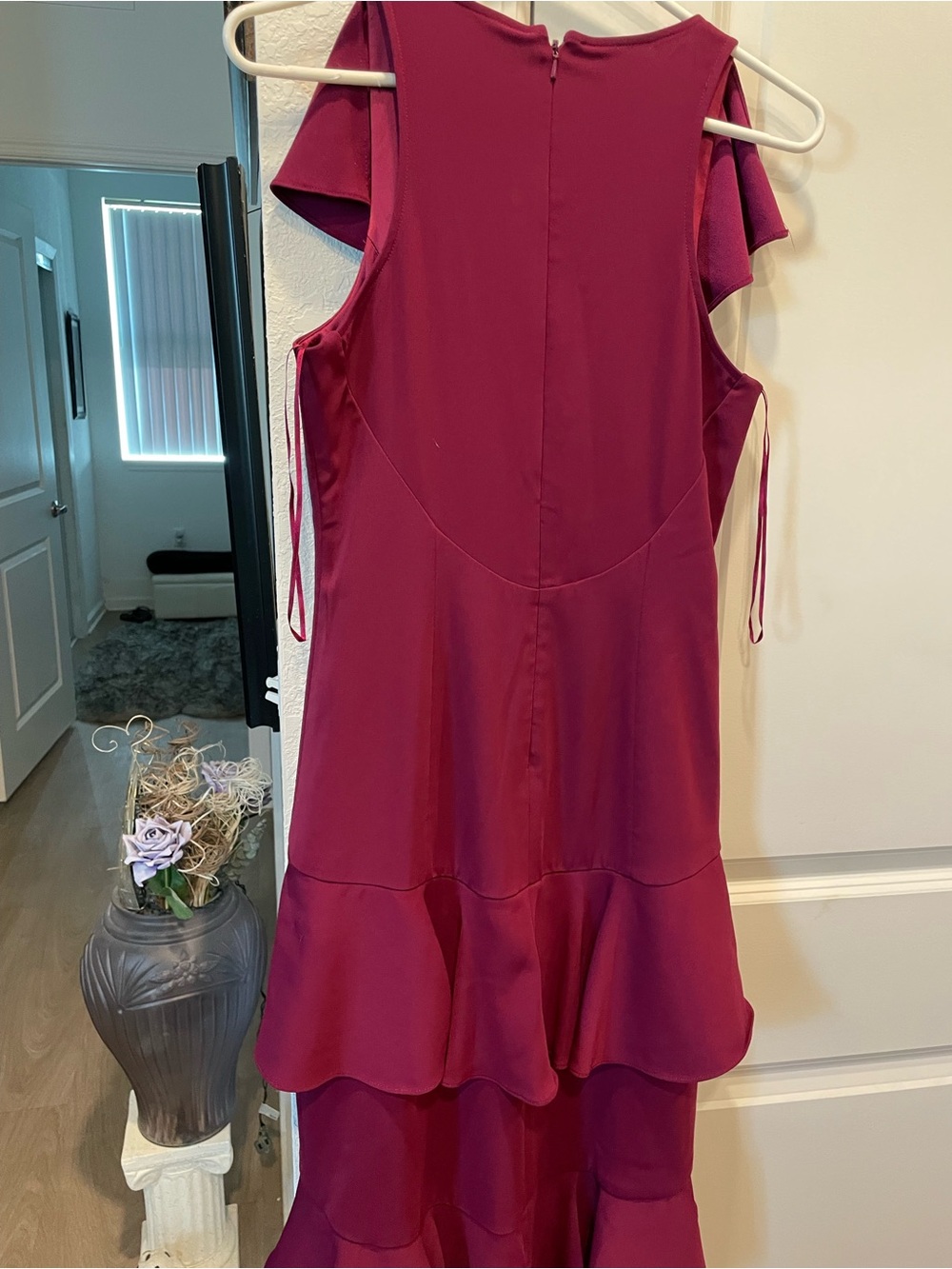 JAYGODFREY Deep Berry Ruffle Maxi Dress - Picture 3 of 3